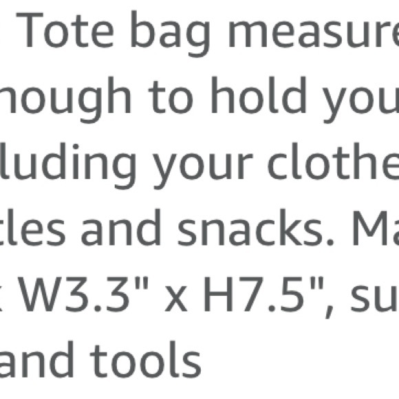 GREAT Christmas happy! Monogrammed "F" tote w/ make up bag. (Stock photo) NEW. - Picture 2 of 3